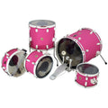 Beatello Pink Percussion Instruments Acoustic Silent Drum Set Professional Full Set Mute for Adults