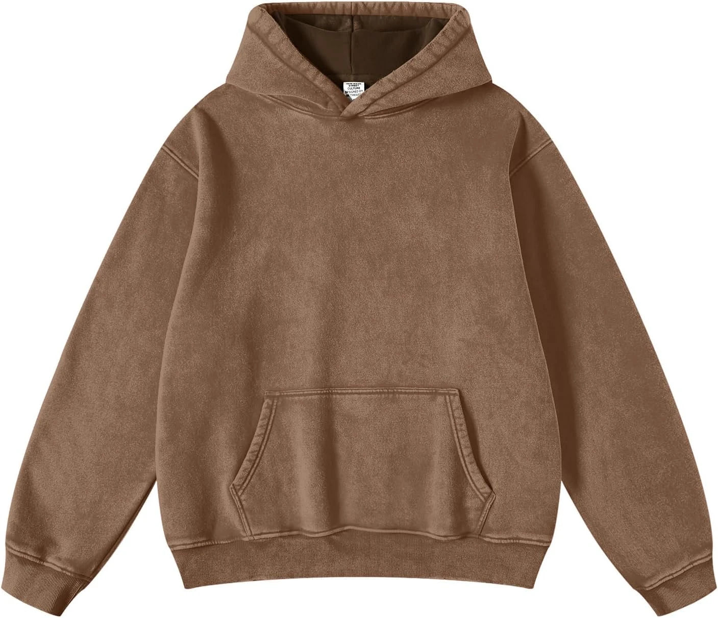 New 2024 Men's Casual Vintage Wash Distressed Hoodies 100% Cotton Acid Washed Hoodie for Men Made in Sialkot Pakistan  OEM