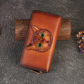 Premium Cat Embossed Cardholder Wallet Fashion Women's Genuine Leather Wallet Purse