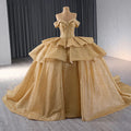 Jancember 241088 Glitter Golden Sweetheart Empire Ball Gown Evening Dresses MegaBDM