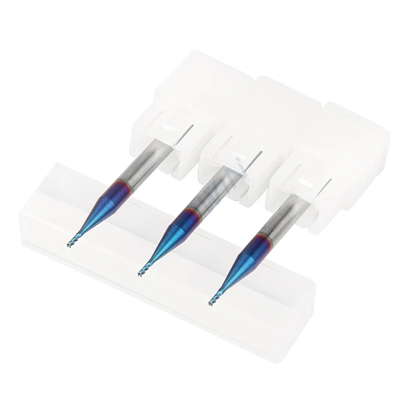 1mm CNC Lathe HRC65 Tungsten 4 Flutes Cemented Carbide Square End Mills 1mm Endmill Milling Cutter for Quenched Steel