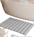Foldable Luxury Diatomaceous Earth Bath Mat Super Absorbent Non-Slip Dish Drying Bathing Mats Quick Dry Stone for Home Bathroom