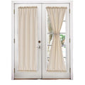 XinLan Wholesale Customizable French Plain Curtain Rod-Pocket Sun Shade for Shop Front & Small Doors