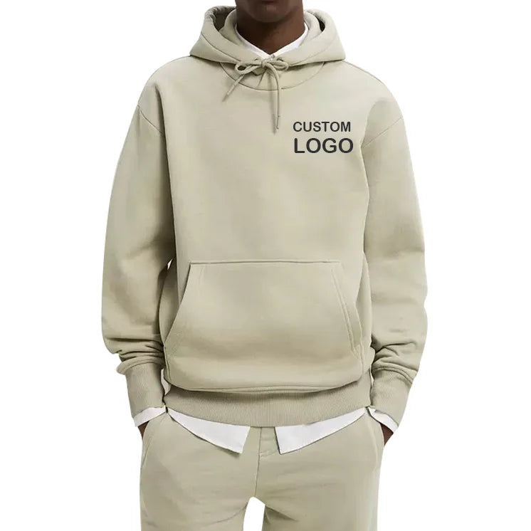 Wholesale Custom Oversized Thick Blank Heavyweight 400gsm Hoodie 100% Cotton Pullover Plus Size Men's Hoodies & Sweatshirts