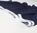 OEM Custom Stretch Cotton Men's Knitted Boxer Briefs Comfortable Mid-rise Trunks with Eco-friendly Breathable Feature Logo Waist