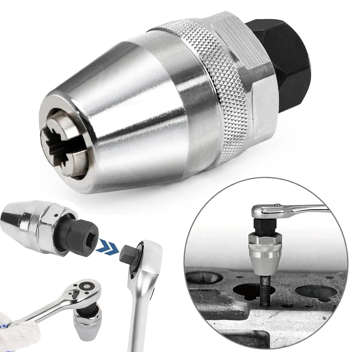Broken Bolt Remover 1/4 to 1/2 Inch 6mm to 12mm 3/8 Inch for Broken Tight Bolts MegaBDM