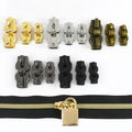 Deepeel XP123 Thickened 5#/8#/10# Combination Lock Zipper Pulls High-end Luggage Zipper Lock Pulls Nylon Double-hole Pull Pulls