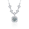 XMZ075 Fashion Jewelry Necklace Moissanite Jewelry 925 Silver Chain Custom Loose Diamond Necklace Fine Gift for Women
