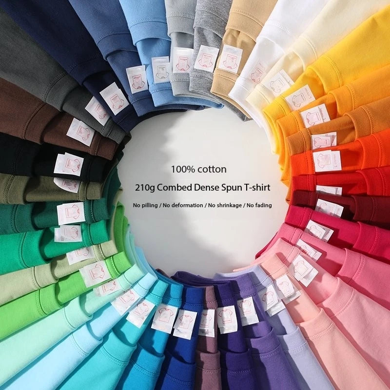 Bangladesh China Factory Price 96 Percent Cotton T Shirt OEM Customizable T Shirt Group Uniform Loose Fit Crew Neck T Shirt
