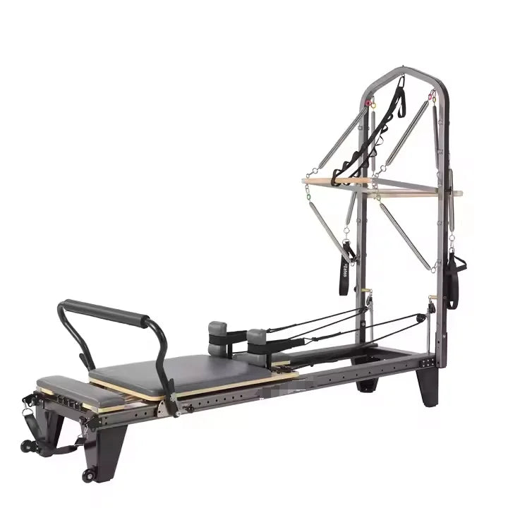 Home Commercial Sliding bar Yoga Studio Equipment Exercises Aluminum Pilates Reformer with Tower