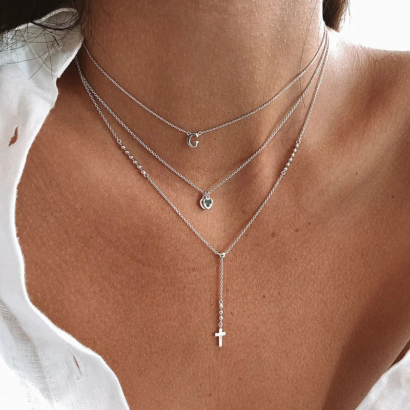 Low MOQ Jewelry Vermeil 925 Sterling Silver Cross Necklace for Women
