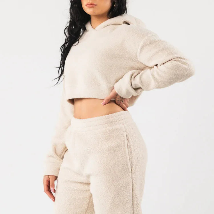 Custom Long Sleeve Hoodie Jogger Set Womens One Piece Jumpsuit