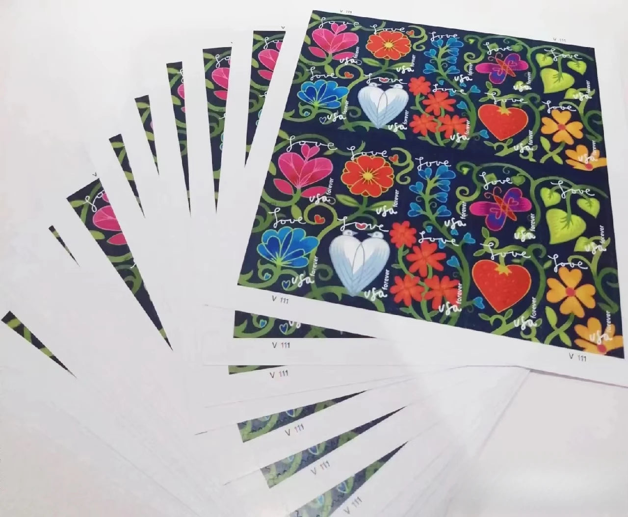 Us Postage Stamps Sticker in Bulk Stamps Us Postal Booklet Usa Forever Postal Stamps Postcard Stamp Stickers for Gift Souvenir