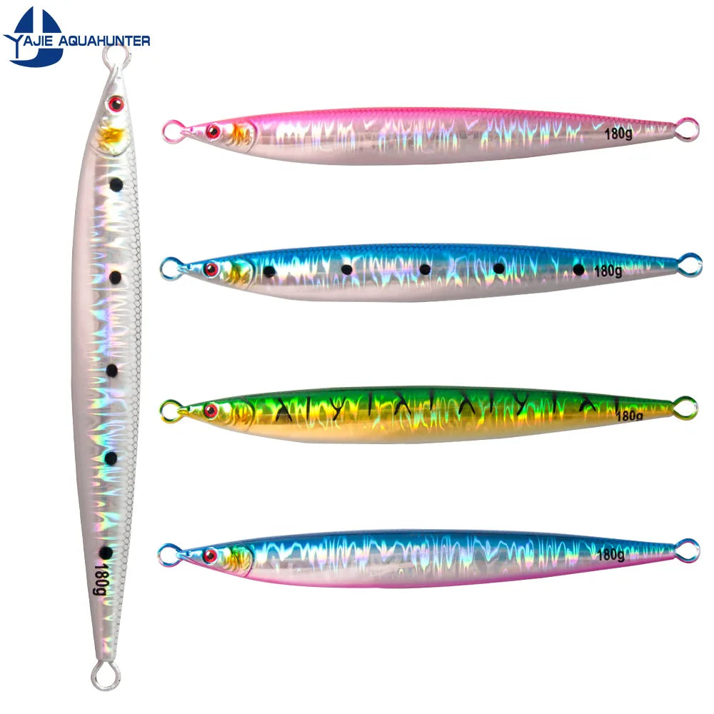 80g 100g 120g 150g 180g Artificial Baits Lead Fishing Lure  Metal Jig Fast Sinking Jigging Fishing Lure