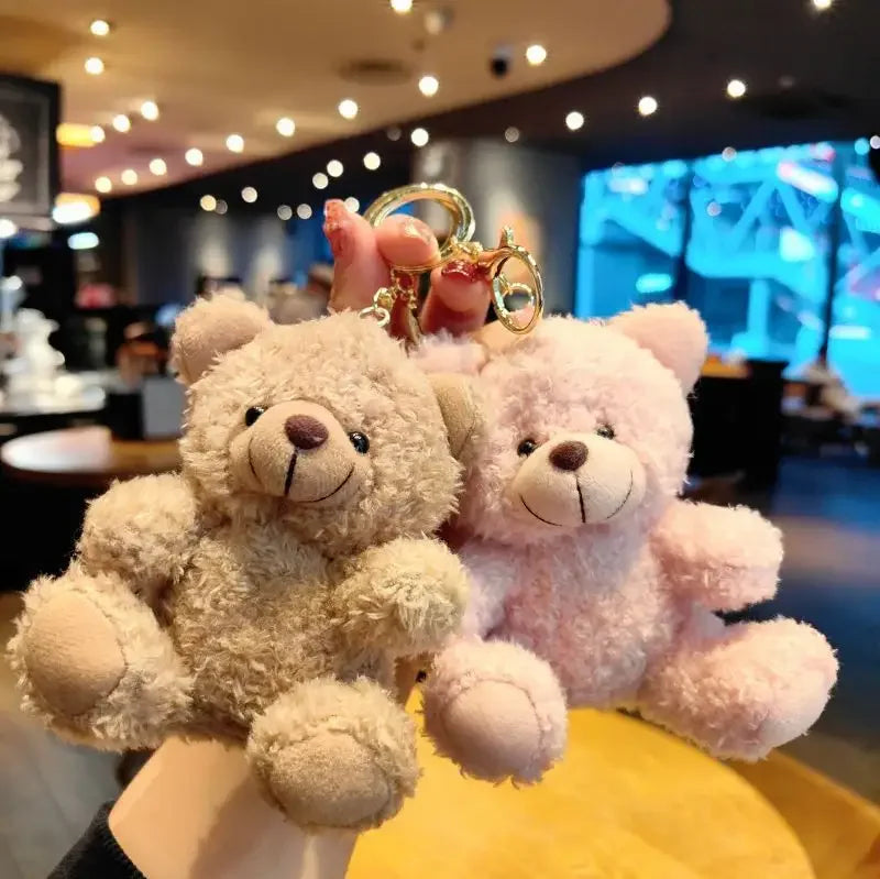 Wholesale Kawaii Small Teddy Bears Keychain Plush Toys Custom Cute Bear Plush Stuffed Toys Animal Mini Plush Toys Bears Keychain
