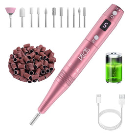 Portable Nail File Home Use Handpiece Pedicure Acrylic Manicure Salon Tool Art Mini Cordless Nail Drill Machine