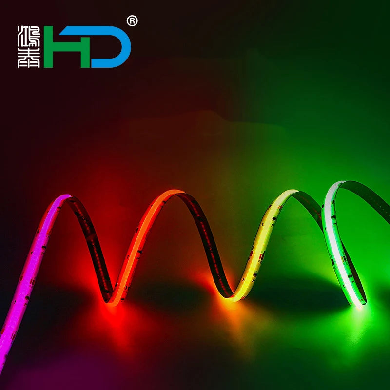 COB RGBW IP65 5V LED COB RGB Strip Light CCT LED Strip COB 24V Ra