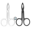 2 Pieces of Eyebrow Tweezers With Pointed Tip Scissor Handle Straight Shaped for Hair Plucker Removal