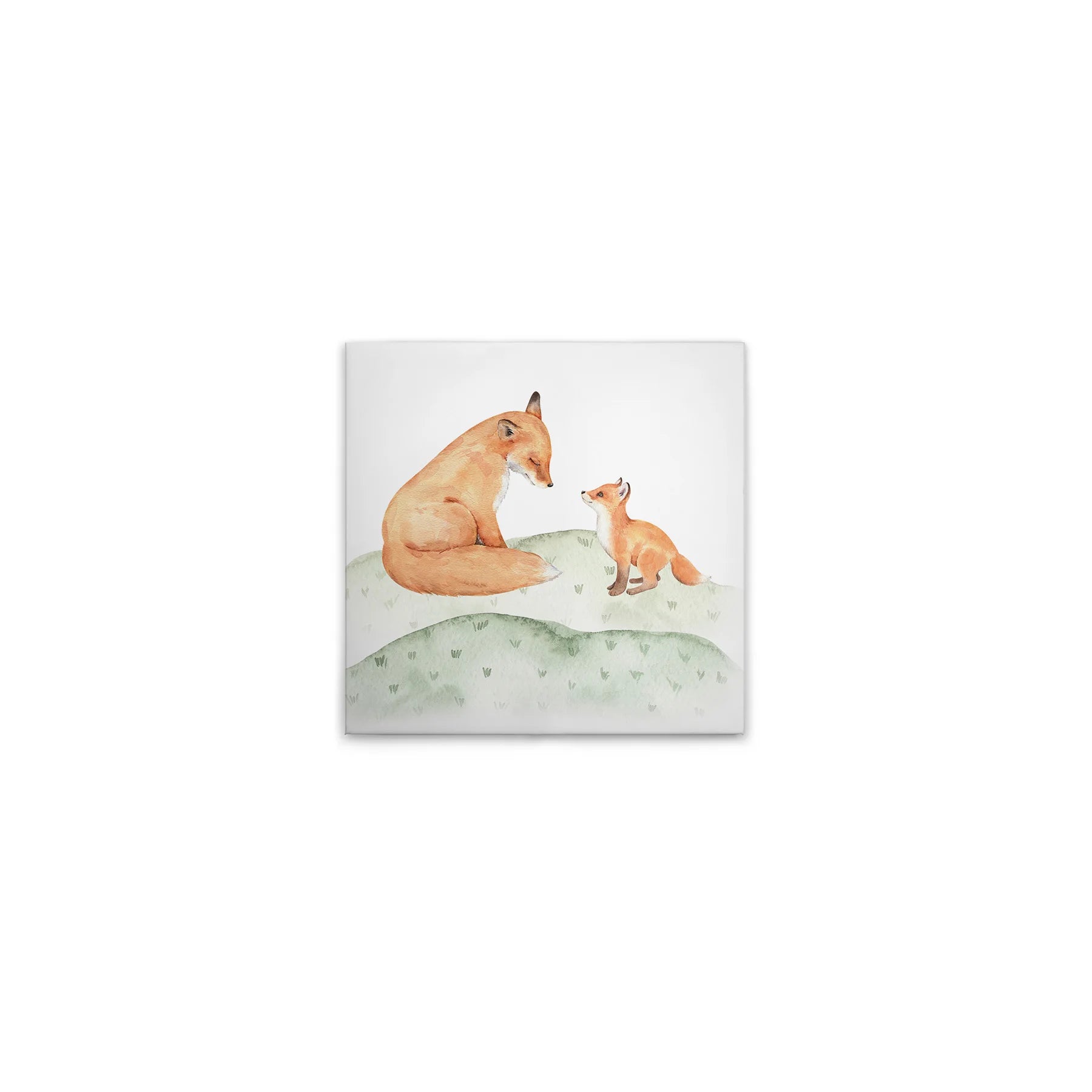 Made in Germany - Home Decor Canvas Picture Forest animals - Wall mural in brown and green - Canvas picture on stretcher frame