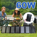 PL Stock SMARAAD 60W Solar Panels Usb Charger Portable Foldable Mini Six Slices Folding Solar Panel Outdoor Portable Solar Panel