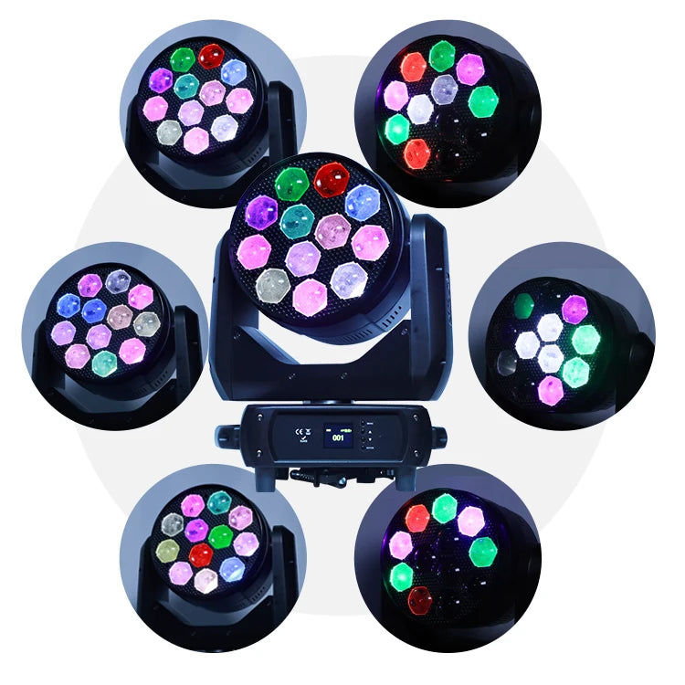 Sale Factory Price 12*40W Zoom Bee Eyes Dmx Controller Moving Head Light for Disco Party Club Bar Dj Show Stage Lighting