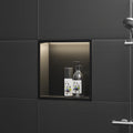 NEODRAIN 12x12 Inch Modern LED Niche Stainless Steel IPX65 Waterproof FCC & for UL Certified for Bathroom Use Dropshipping