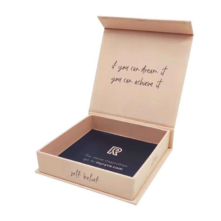 Manufacturer Wholesale Elegant Black Small Cosmetic Skincare Packaging Custom Magnetic Rigid Boxes Coated Paper Gift Box