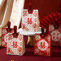 JUXINDA Chinese style High-End Wedding Candy Box Handheld Floral Candy Box Engagement Candy Storage Box Candy Gift Box.
