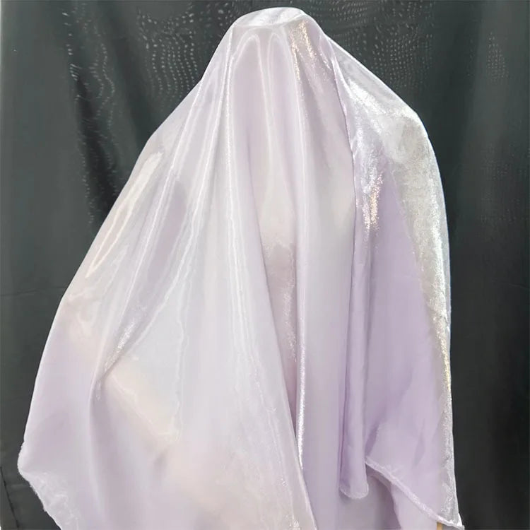 New Design Shine Polyester Soft Organza Fabric Glitter Lightweight for Wedding Cloths Blouse Princess Skirt Home Textile