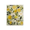 Made In Germany - Home Decor Canvas Picture Lemons - Wall Painting Mural In Beige And Yellow - Canvas Picture On Stretcher Frame