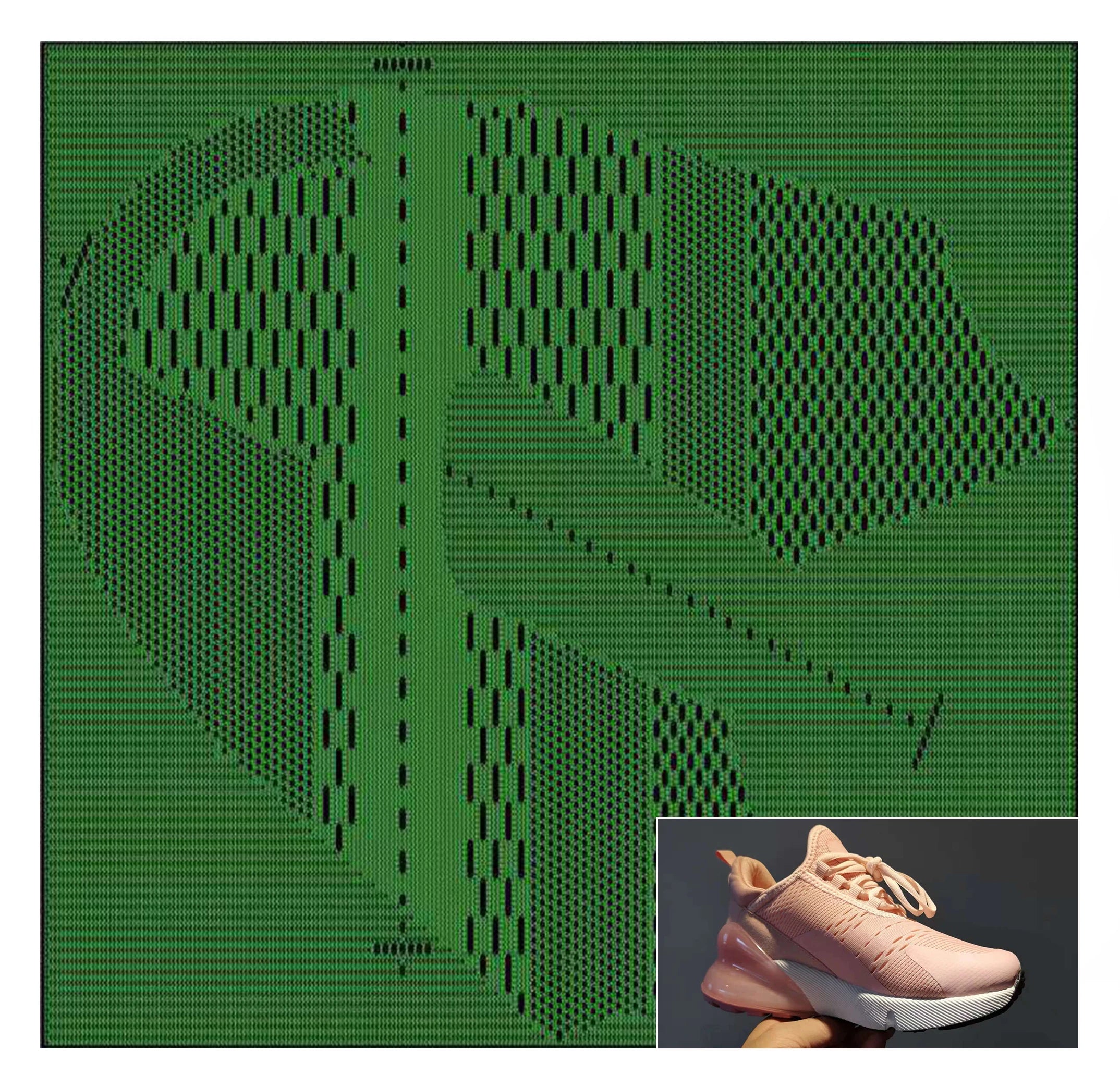 Factory Customizable Color Pop Design Fly Knit Breathable Sport Upper Mesh Shoe Durable Pointelle Fabric Material Footwear