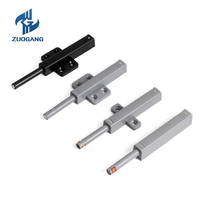 Soft Open Door Damper for Furniture with Lock or Iron Sheet Magnetic Head Push to Open Plastic Door Closer Accessories