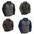 China Bangladesh Factory Price OEM Customized Logo Embroidery Winter Fleece Half Zip Stand Collar Pullover Plus Size Mens Jacket