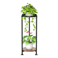 2 Tier Modern Powder Coated Steel Durable Lightweight Plant Stand Rack Multiple Flower Pot Holder Home Garden Planter Display