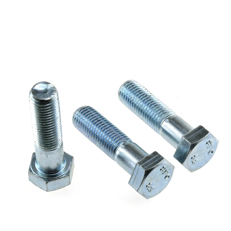 M12 Fine Thread Zinc Plated Galvanized Mild Carbon Steel CLASS 4.8 GB 5782 ISO 4014 Hexagonal Bolt
