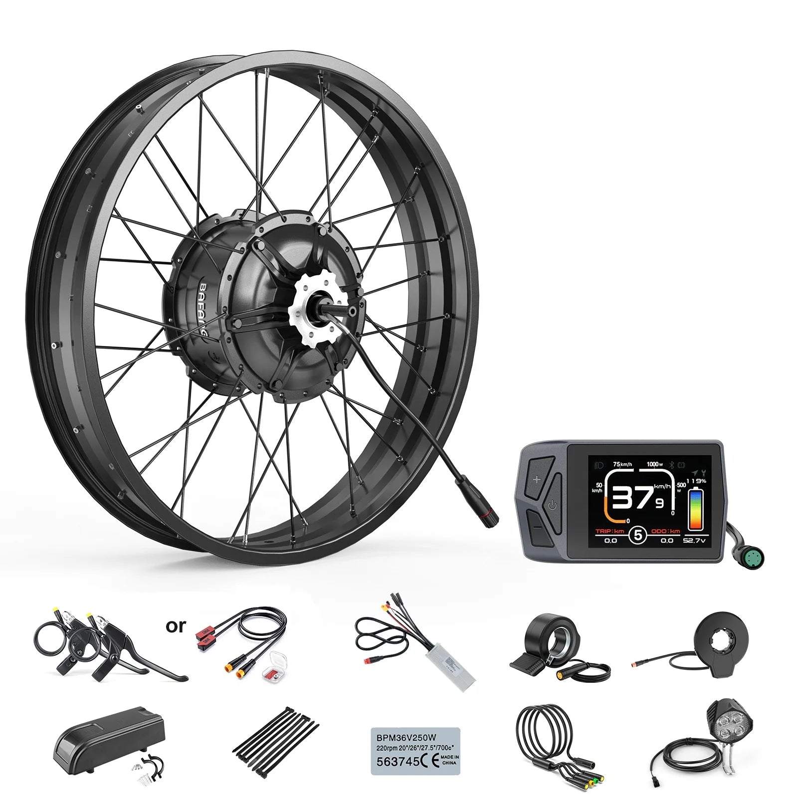 Bafang H550 RMG062.1000.DC 1000W 48V Rear Hub Motor Kit 175mm OLD for 20" 26" Inch Fat Bike Cassette Type Motor Kit