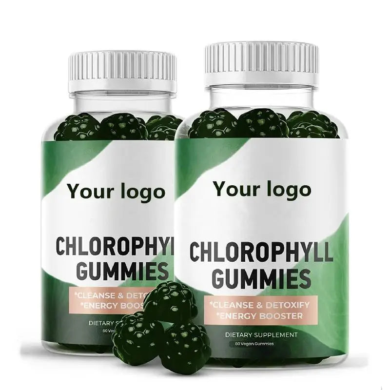 Private Label Vegan Low Calorie Digestion Supplement Chlorophyll Gummies For Detox Cleanse Body Internal Deodorant MegaBDM