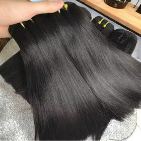 New Arrival Brazilian Virgin Hair Extensions 10 Inches Straight Remy for Ombre 1B/Grey Two Tone Dyed Grade 12 Hair Stretched
