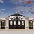 Modern Iron Main Entrance Gate Designs 6 Feet Height Elevate Curb Appeal House Gate Elegance Boundary Wall Security Aesthetics