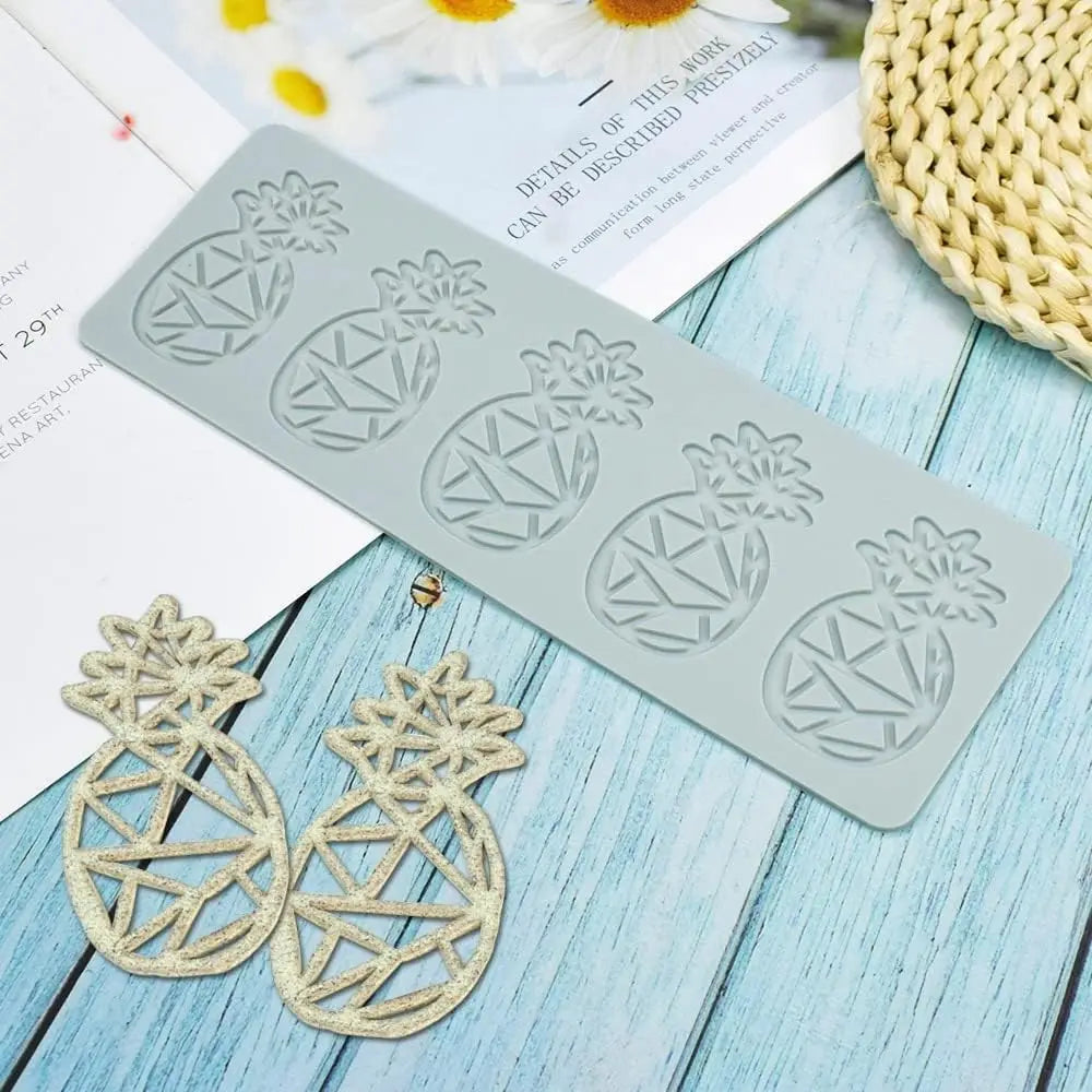 3D Pineapple Design Silicone Cake Lace Mold Cake Decorating Tool Border Decoration Lace Mold Kitchen Baking Tool