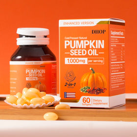 DHOP Plant-Based Prostate & Hair Support Non-GMO Pumpkin Seed Oil & Saw Palmetto Softgels