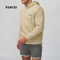 PASUXI Men's Thermal Hoodie Thick Fleece Anti-Cold Sports Hoodie for Travel Commuting Outdoor Winter Warm Fleece Sweatshirt