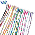 Creative Colorful Eco-friendly Durable Nylon Braided Lanyard Double-Head Knotted Mobile Phone Hanging Neck Crossbody Cell Phone