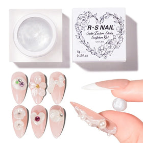R S Nail Satin Texture Sculpture Gel Custom logo Non-Stick Hand 4d Sculpture Carving Gel