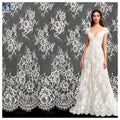YX1208 RTS Free Sample Custom-Made Multi-Color Eyelash Lace Fabric 10 Pieces French Wedding Dress With Romantic Lace Fabric