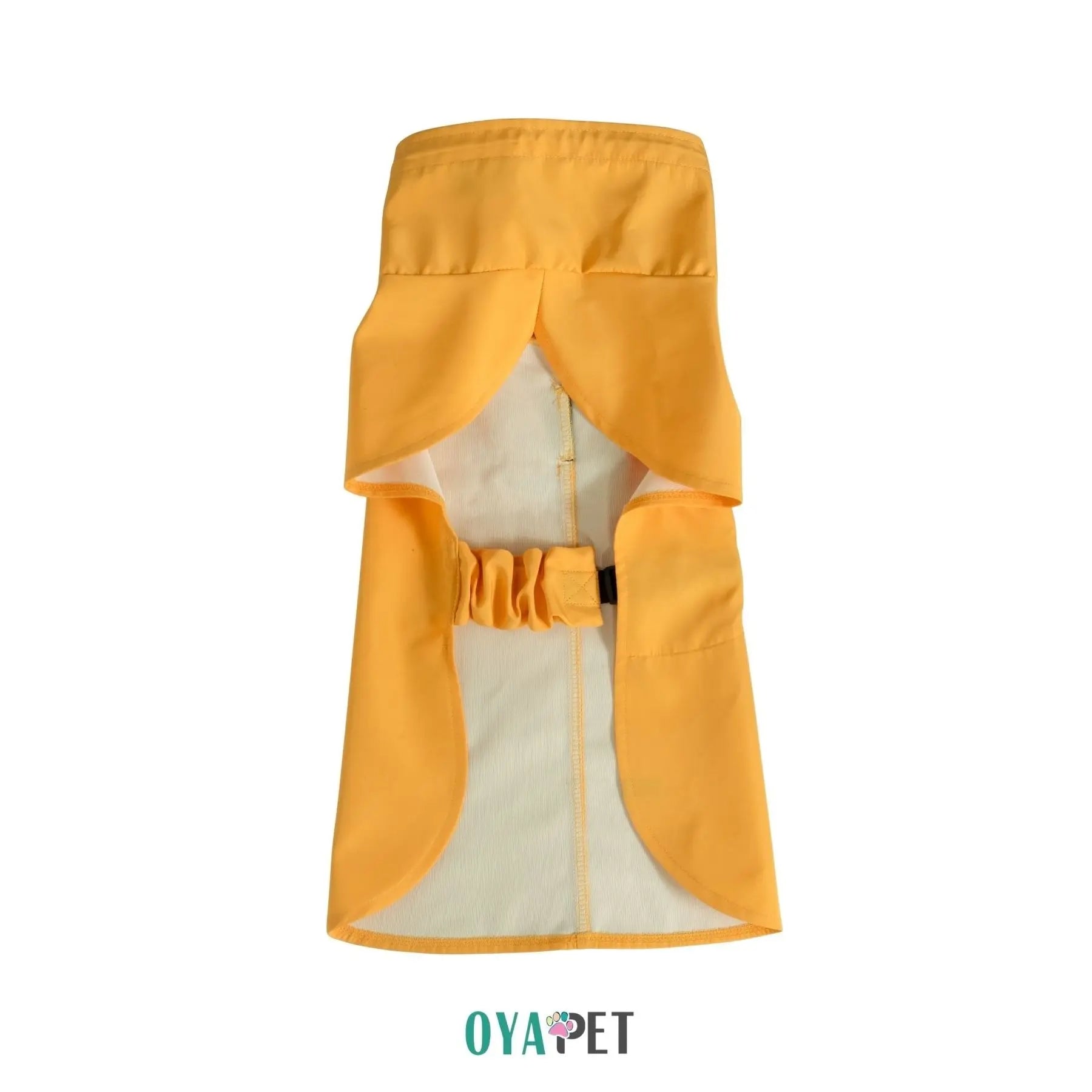 In-Stock Modern Yellow Solid Dog Raincoat Windproof Polyester Dog Jacket Big Breeds Reflective Outdoor Use All Seasons