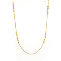 18K Gold Plated Stainless Steel Jewelry 8 Charms Long Sweater Chain Necklace Waterproof for Women Party Necklace P243508