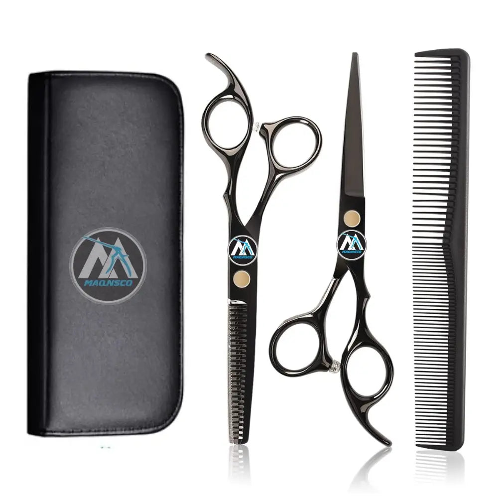Hair Cutting Scissors Shears Kit Professional Hairdressing Scissors Set (Hair Beard Trimming Shaping Grooming Thinning Shears)