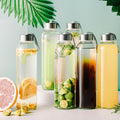 Wholesale Borosilicate Glass Water Bottle Custom 300ml~1000ml Water Bottle Juice Drink Milk Glass Water Bottle