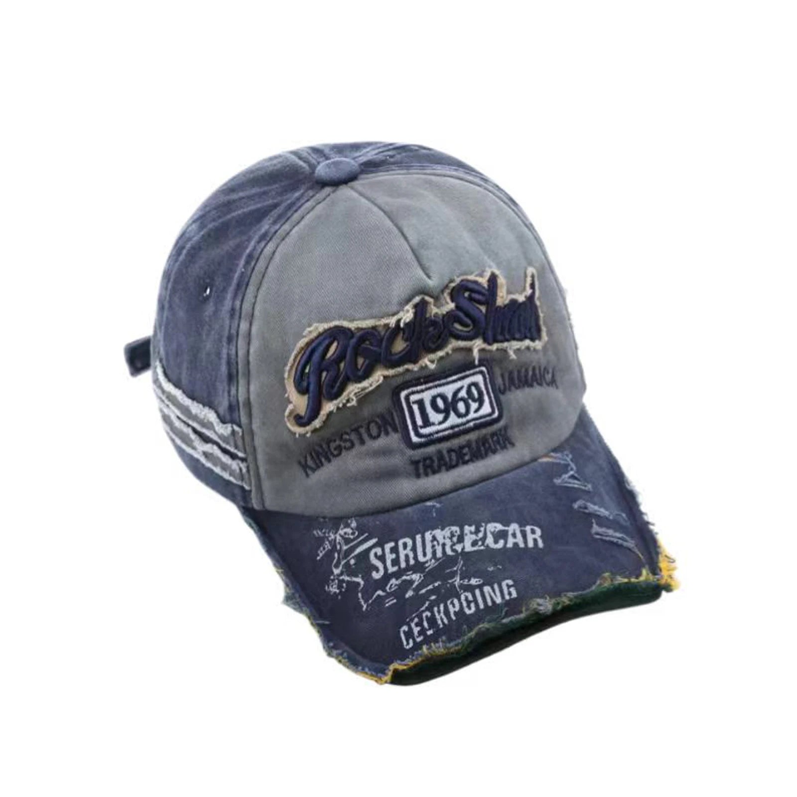 Vintage Washed Sporty Dad Cap High Quality Baseball Cap Embroidery Logo Custom Design Adjustable Metal Buckle Twill 100% Cotton